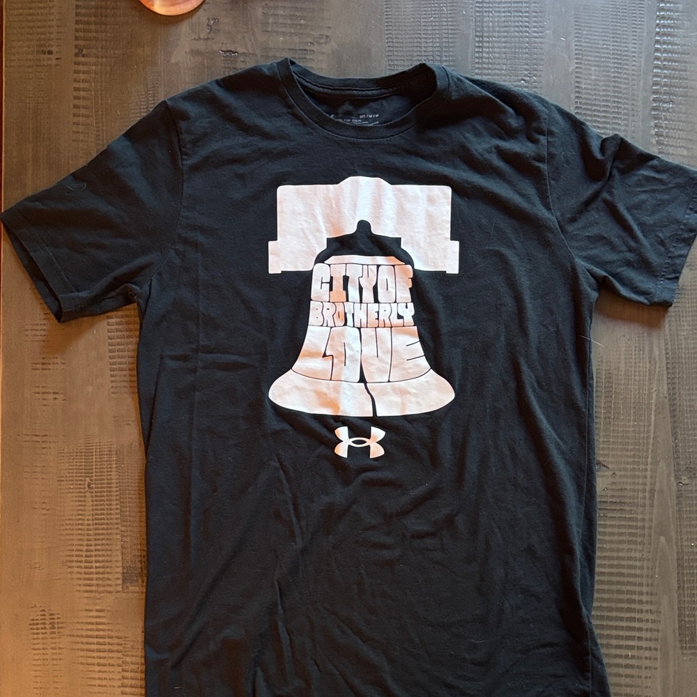 Under Armour Black and White Philadelphia Liberty Bell Tee